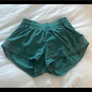 LuluLemon Green Hotty Hot shorts